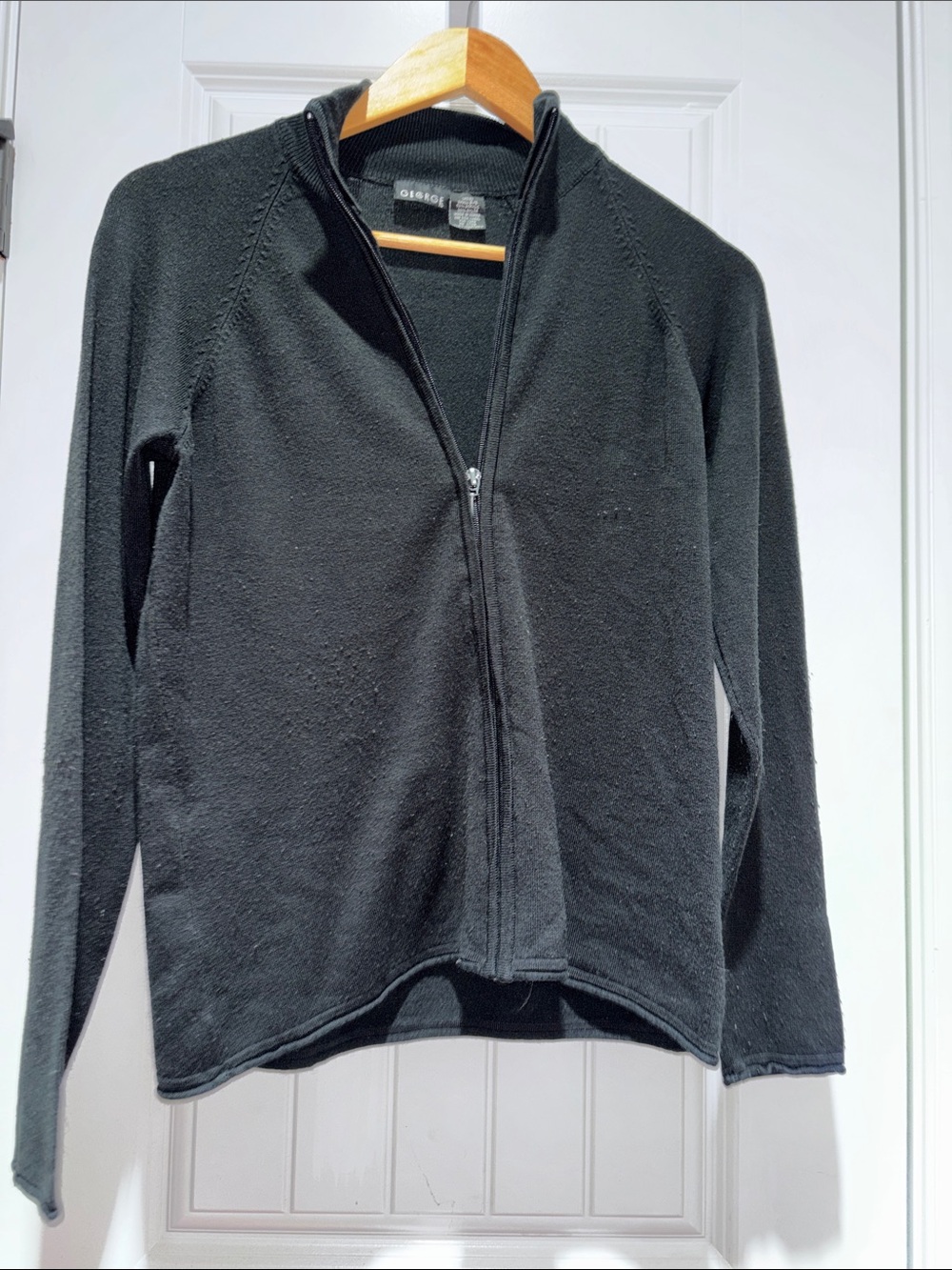 George Black Women's Lightweight Full-Zip Cardigan Sweater